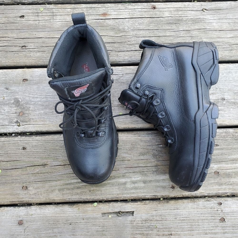 Red Wing Shoes Style 2380 Safety‎ Tech Toe 5" Waterproof Women’s Work Boots 9.5